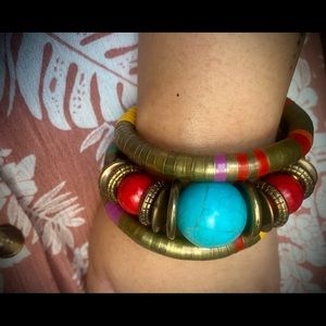 BOHO BOHEMIAN WRAP BRACELET HIPPIE TRIBAL ETHNIC